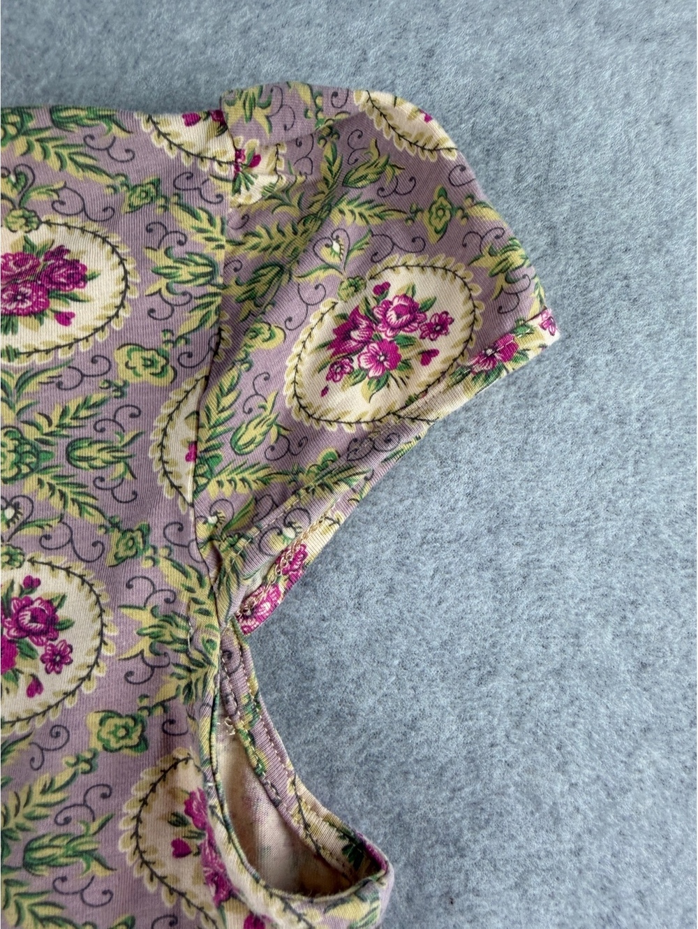 Effie's Heart Romantic Floral Pattern Cotton Blend Dress Size L - Picture 4 of 9
